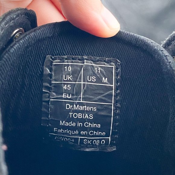 🧤SOLD🧤Dr. Martens Tobias Black Leather Lace Up - Picture 7 of 7